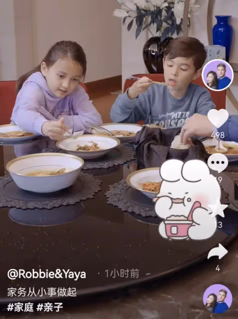 馬雅舒曬溫馨日常，培養兒女做家務能力，與丈夫不對孩子嬌生慣養