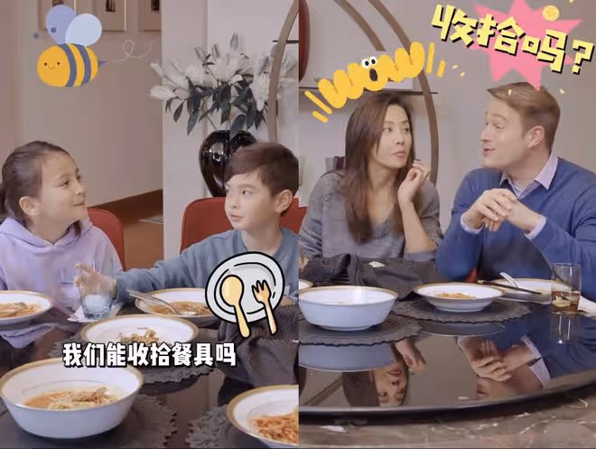 馬雅舒曬溫馨日常，培養兒女做家務能力，與丈夫不對孩子嬌生慣養