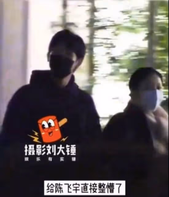 陳飛宇和哥哥陪媽媽陳紅逛街，摟著媽媽好孝順，哥哥帥氣穩重