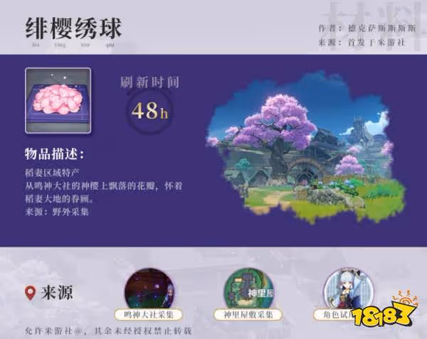 原神神里綾華突破材料在哪採集 神里綾華突破材料採集路線一覽