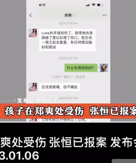 張恆指控鄭爽虐童，被曝因證據不足駁回指控，他計劃告兒童保護局