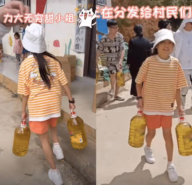 李小璐帶女兒滑雪，10歲甜馨身高快趕上媽媽，360度轉彎動作絲滑