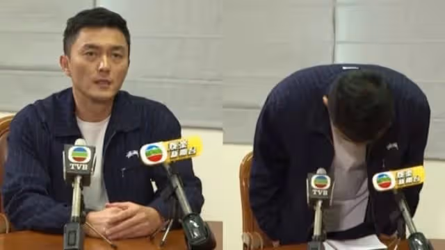 楊明出獄後公開道歉　模樣憔悴、數次鞠躬