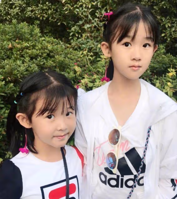 陸毅女兒才是公平遺傳，老天吻了姐姐的初戀臉，還不忘給妹妹開窗