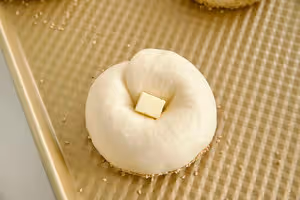 奶鹽芝麻貝果🥯超香der～超快手～發酵時間短～超好吃😋