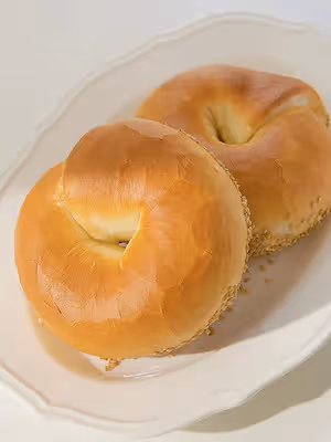 奶鹽芝麻貝果🥯超香der～超快手～發酵時間短～超好吃😋