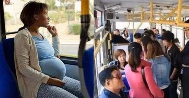 孕婦坐公車沒讓座！大媽怒罵「沒素質」6歲女兒「一句話霸氣回懟」眾人鼓掌叫好