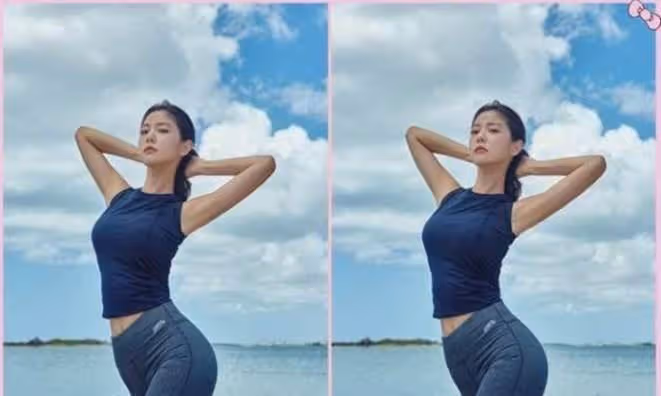 李成敏到底有多美？不過一件「針織裙」，「人間尤物」當如是