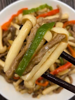家常小炒‼️海鮮菇炒肉絲💯