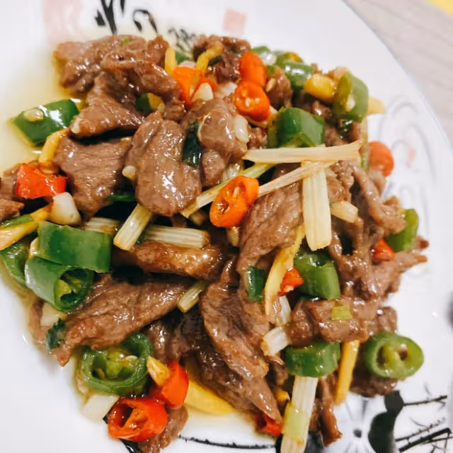 雙椒爆炒牛肉