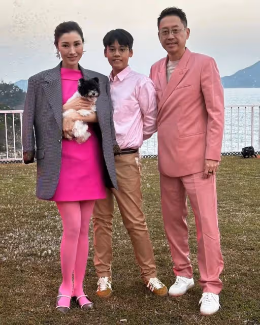 李嘉欣在自己豪宅開派對，許晉亨侄子一家也參加了，現場非常熱鬧