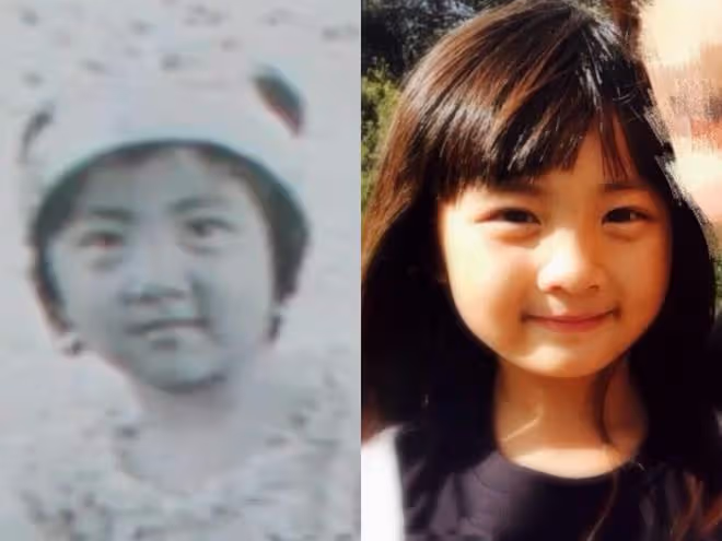孫莉曬小女兒近照，9歲妹妹矯正大門牙引熱議，嘟嘴賣萌像黃磊