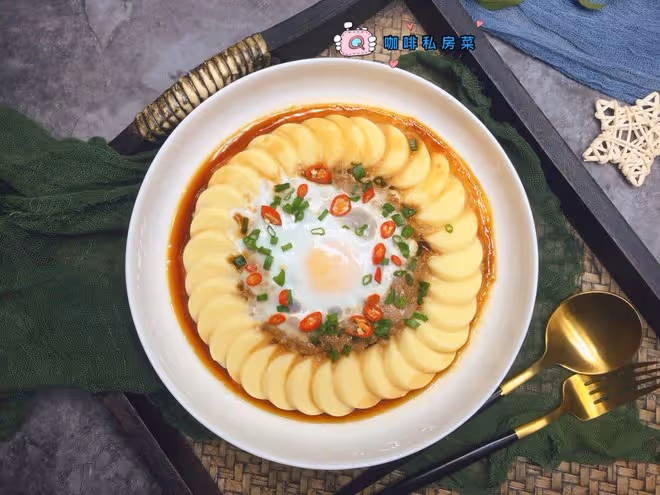 玉子豆腐蒸肉沫