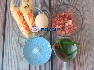 玉子豆腐蒸肉沫