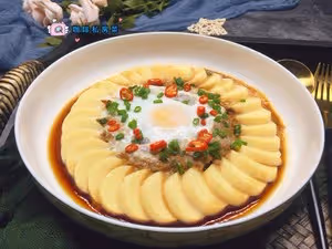 玉子豆腐蒸肉沫