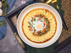 玉子豆腐蒸肉沫