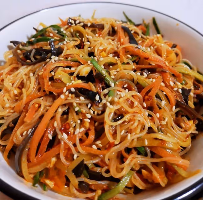 芝麻醬拌三絲（想像不到的好吃）
