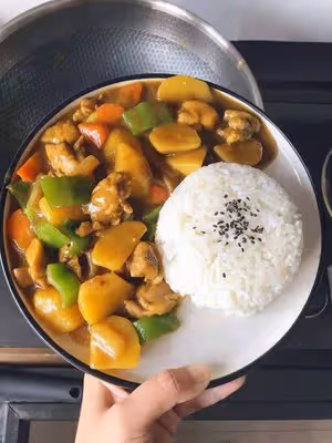 咖喱土豆雞肉蓋澆飯