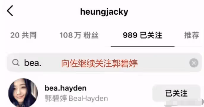 郭碧婷社交帳號取關向佐,兩人疑似發生婚變,獨自帶娃回港顯落寞