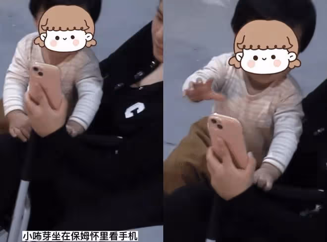 好機靈！謝娜長痘向女兒訴苦，1歲小咘芽一把抓住媽媽頭髮幫遮蓋