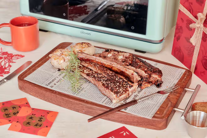 酥香烤羊排