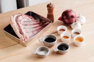 酥香烤羊排