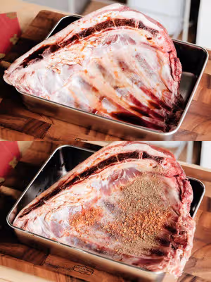 酥香烤羊排