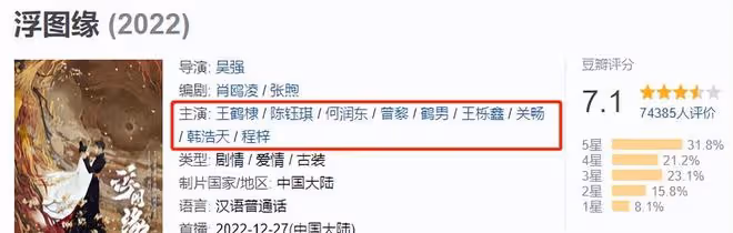 豆瓣7.1，王鶴棣的高人氣，救不了平平無奇的《浮圖緣》！