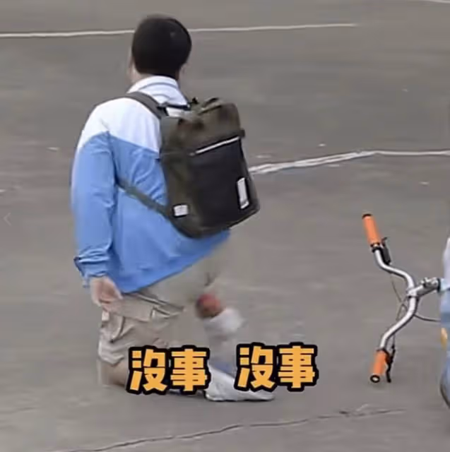 「謝飛機」曹桐睿拍戲出意外,膝蓋擦傷血肉模糊,拒絕就醫超男人