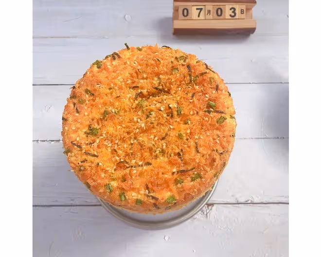 低卡蔥香肉鬆蛋糕，少糖少油無負罪感