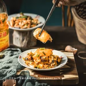 農家味-雞蛋炒麻糍