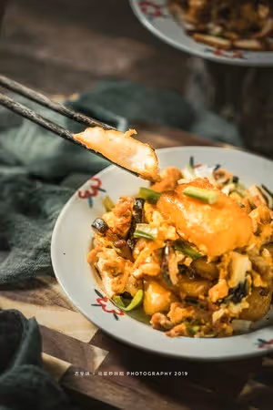 農家味-雞蛋炒麻糍