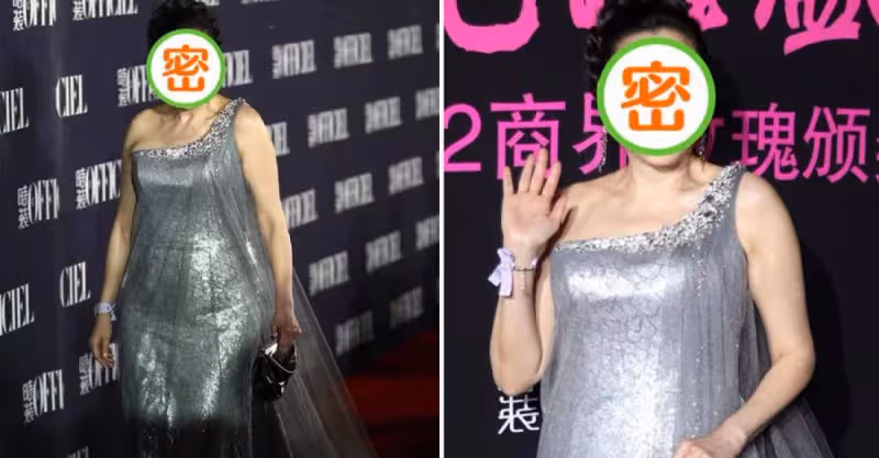 萬梓良前妻「64歲恬妞」仍風韻猶存！亮片「斜肩薄紗裙」又仙又美，但看臉真不像60多歲