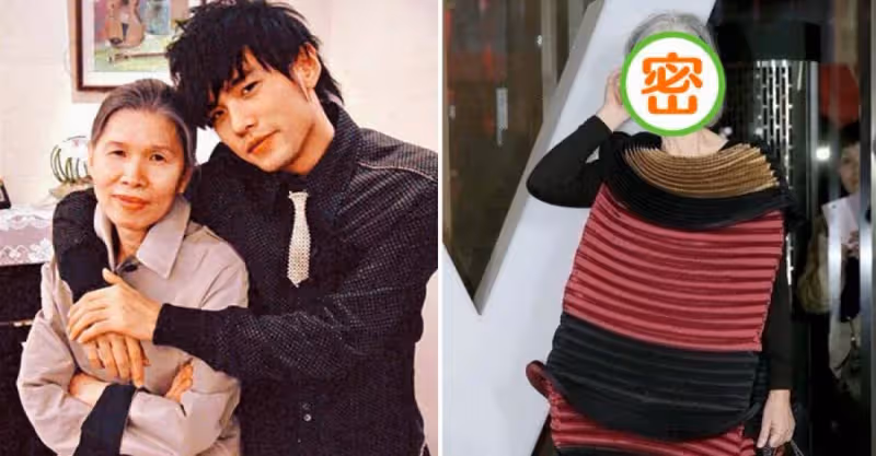 周杰倫媽媽有藝術家范兒！這麼前衛的裙子也敢穿，比走T台還時髦