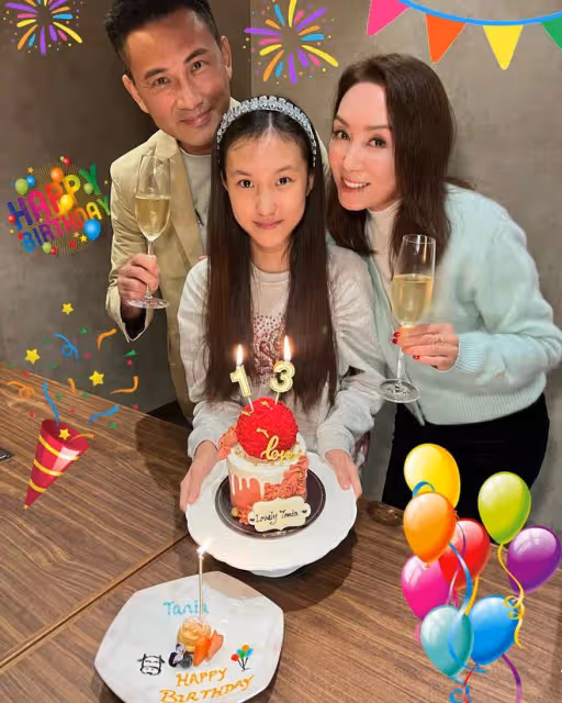 郭可盈夫婦為愛女慶生!13歲漂亮女兒想當歌手,讀名校學費13萬
