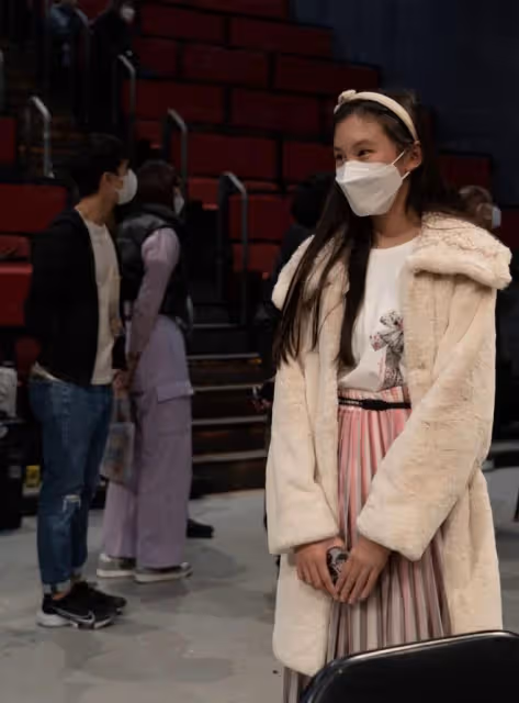郭可盈林文龍為女兒慶生，13歲林天若身高超媽媽肩膀，是個小學霸