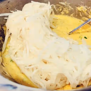 雞蛋白蘿蔔絲餅