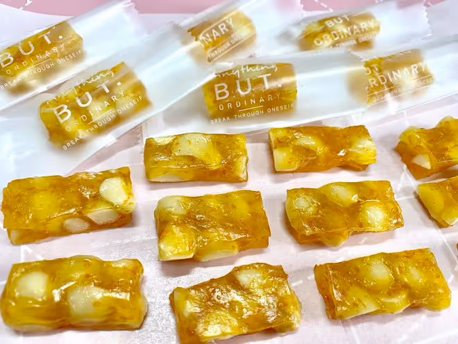 香橙夏威夷果軟糖｜橙子軟糖