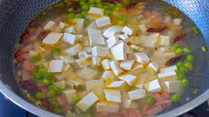 豌豆燒豆腐