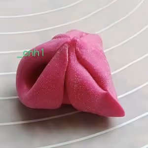 火龍果三角梅包（下） *花兒饅頭194