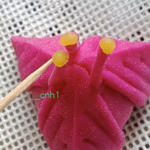 火龍果三角梅包（下） *花兒饅頭194