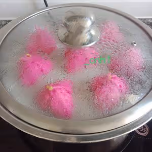 火龍果三角梅包（下） *花兒饅頭194