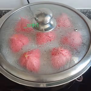 火龍果三角梅包（下） *花兒饅頭194