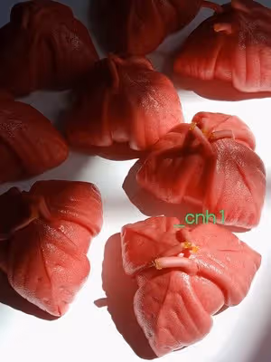 火龍果三角梅包（下） *花兒饅頭194