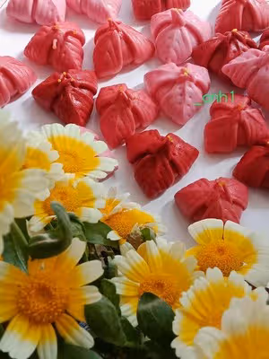 火龍果三角梅包（下） *花兒饅頭194