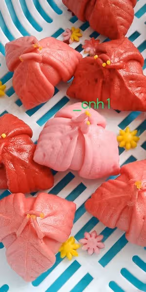 火龍果三角梅包（下） *花兒饅頭194