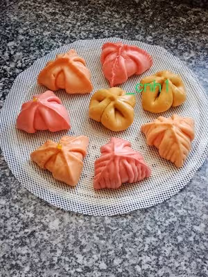 火龍果三角梅包（下） *花兒饅頭194