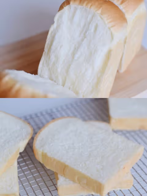 湯種法🍞奶綿綿吐司，超軟乎的喲