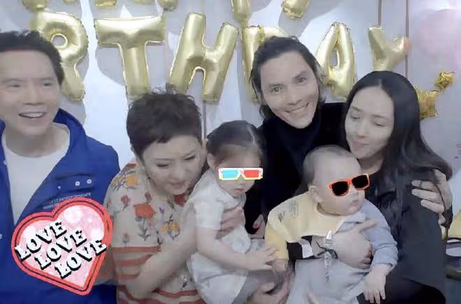 向家為38歲郭碧婷慶生，向佐送綠色蛋糕給妻子，拍全家福破婚變
