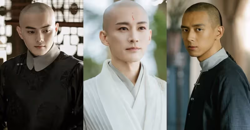 10位陸劇「光頭帥哥」！《少年歌行》劉學義被封最帥和尚，許凱、霍建華光頭造型更帥！